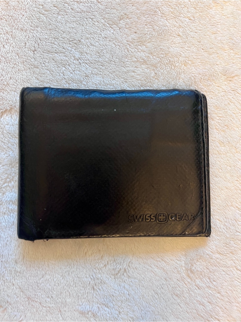 SwissGear RFID Fraud Protection Black Leather Bi-Fold Wallet